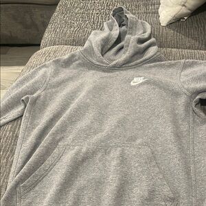 Nike Gray Pullover Sweater with Swoosh Logo
